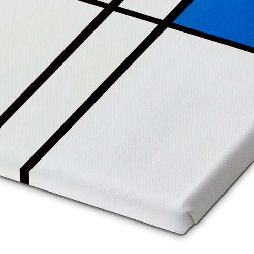 Composition With Blue Piet Mondrian Lærredsbillede 30 X 30 Cm Billedramme 5 Composition With Blue Piet Mondrian Lærredsbillede 30 X 30 Cm Billedramme - Billede 3