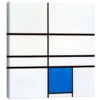 Composition With Blue Piet Mondrian Lærredsbillede 30 X 30 Cm Billedramme -POSTERLOUNGE Salg 511717 canvas l