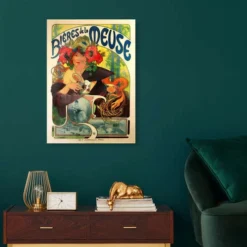 Bières De La Meuse I Alfons Mucha Galleritryk 20 X 30 Cm Billedramme -POSTERLOUNGE Salg 511812 gallery print room ad prints l