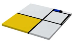 Composition With Blue And Yellow Piet Mondrian Lærredsbillede 30 X 30 Cm Billedramme -POSTERLOUNGE Salg 511855 canvas pds l