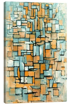 Tableau No. 1, Line Piet Mondrian Lærredsbillede 20 X 30 Cm Billedramme