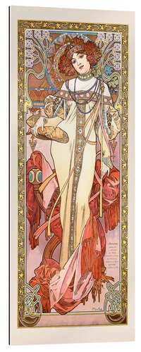 The Four Seasons - Autumn Alfons Mucha Galleritryk 20 X 50 Cm Billedramme