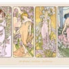 The Flowers Alfons Mucha Plakat 30 X 20 Cm Billedramme -POSTERLOUNGE Salg 512259 poster l