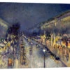 Boulevard Montmartre Om Natten Camille Pissarro Galleritryk 30 X 20 Cm Billedramme -POSTERLOUNGE Salg 523440 gallery print l