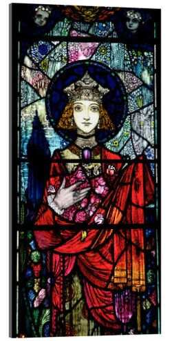 St. Elizabeth Of Hungary Harry Clarke Akrylbillede 20 X 40 Cm Billedramme