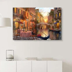 Venetiansk Solnedgang Dominic Davison Galleritryk 30 X 20 Cm Billedramme -POSTERLOUNGE Salg 525041 gallery print room landscape format l