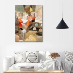 Still Life With Gladioli Paul Klee Lærredsbillede 20 X 30 Cm Billedramme -POSTERLOUNGE Salg 527067 canvas room living room l