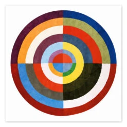 First Disk Robert Delaunay Plakat 30 X 30 Cm Billedramme