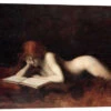 The Reader Jean-Jacques Henner Galleritryk 30 X 20 Cm Billedramme -POSTERLOUNGE Salg 527402 gallery print l