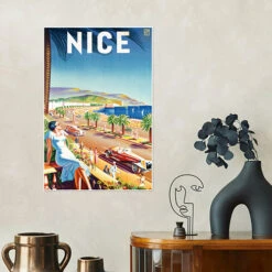 Nice, Ca. 1930 Eff D'Hey Plakat 20 X 30 Cm Billedramme 9 Nice, Ca. 1930 Eff D'Hey Plakat 20 X 30 Cm Billedramme -POSTERLOUNGE Salg 528969 poster room ad prints l