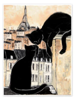 Cats Whispers JIEL Plakat 30 X 40 Cm Billedramme