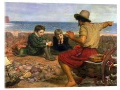 The Boyhood Of Raleigh Sir John Everett Millais Akrylbillede 30 X 20 Cm Billedramme