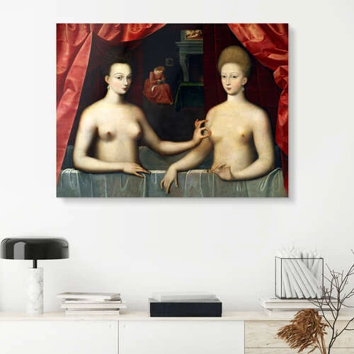 Gabrielle D'Estrées Og En Af Hendes Søstre Akrylbillede 30 X 20 Cm Billedramme 6 Gabrielle D'Estrées Og En Af Hendes Søstre Akrylbillede 30 X 20 Cm Billedramme - Billede 4