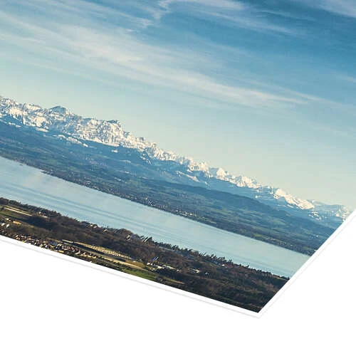 Bodensøen Panorama Siegfried Heinrich Plakat 60 X 20 Cm Billedramme 5 Bodensøen Panorama Siegfried Heinrich Plakat 60 X 20 Cm Billedramme - Billede 3