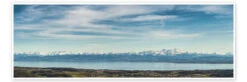 Bodensøen Panorama Siegfried Heinrich Plakat 60 X 20 Cm Billedramme