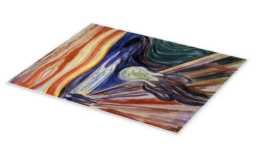 Skriget Edvard Munch Plakat 30 X 40 Cm Billedramme 4 Skriget Edvard Munch Plakat 30 X 40 Cm Billedramme - Billede 2