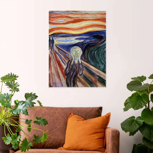 Skriget Edvard Munch Plakat 30 X 40 Cm Billedramme 6 Skriget Edvard Munch Plakat 30 X 40 Cm Billedramme - Billede 4