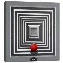 Do It Monika Jüngling Lærredsbillede 30 X 30 Cm Billedramme