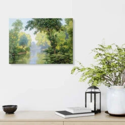 Les Fougeres De Bligny Rene Charles Edmond His Akrylbillede 30 X 20 Cm Billedramme -POSTERLOUNGE Salg 537279 acrylic glass room green l