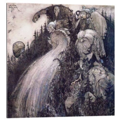 Bland Tomtar Och Troll John Bauer Galleritryk 30 X 30 Cm Billedramme