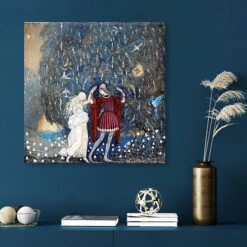 Lena Och Riddaren Dansa John Bauer Galleritryk 30 X 30 Cm Billedramme -POSTERLOUNGE Salg 540155 gallery print room fantasy l