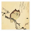 Owl On A Flowering Magnolia Branch Kubota Shunman Plakat 30 X 30 Cm Billedramme -POSTERLOUNGE Salg 556304 poster l
