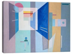 To The Right - To The Left Wassily Kandinsky Lærredsbillede 30 X 20 Cm Billedramme