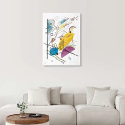 Composition With Vertical Bar Wassily Kandinsky Akrylbillede 20 X 30 Cm Billedramme -POSTERLOUNGE Salg 559297 acrylic glass room colourful l