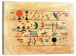 Character Strings Wassily Kandinsky Lærredsbillede 30 X 20 Cm Billedramme