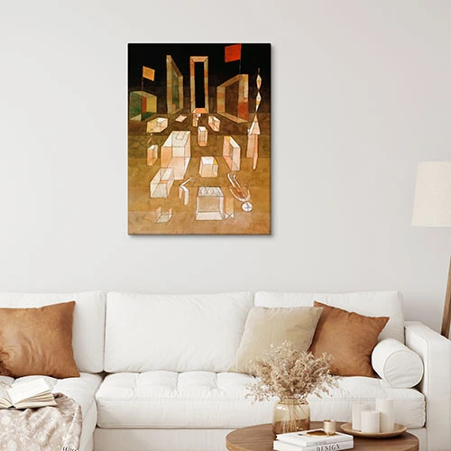 Nichtkomponiertes Im Raum. 1929, 124 Paul Klee Lærredsbillede 20 X 30 Cm Billedramme 6 Nichtkomponiertes Im Raum. 1929, 124 Paul Klee Lærredsbillede 20 X 30 Cm Billedramme - Billede 4