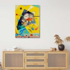 Silent Harmony Wassily Kandinsky Lærredsbillede 20 X 30 Cm Billedramme -POSTERLOUNGE Salg 559385 canvas room contemporary l