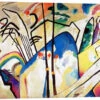 Composition IV., 1911 Wassily Kandinsky Lærredsbillede 30 X 20 Cm Billedramme -POSTERLOUNGE Salg 559409 canvas l