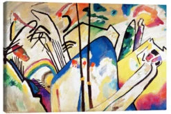 Composition IV., 1911 Wassily Kandinsky Lærredsbillede 30 X 20 Cm Billedramme