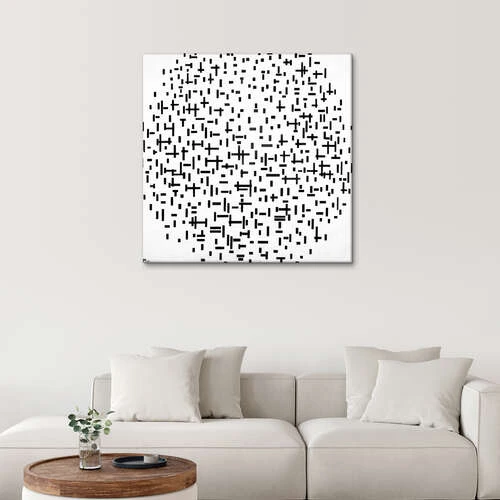 Komposition I Linje, Anden Stadium Piet Mondrian Lærredsbillede 30 X 30 Cm Billedramme 6 Komposition I Linje, Anden Stadium Piet Mondrian Lærredsbillede 30 X 30 Cm Billedramme - Billede 4