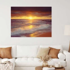 Sunset On The Pacific Jaynes Gallery Plakat 40 X 30 Cm Billedramme -POSTERLOUNGE Salg 562243 poster room orange l