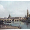 Dresden Seen From The Right Bank Of The Elbe, Beneath The Augusts Bridge Bernardo Bellotto (Canaletto) Galleritryk 40 X 20 Cm Billedramme -POSTERLOUNGE Salg 577988 gallery print l