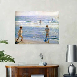 Badende Drenge Peder Severin Krøyer Plakat 40 X 30 Cm Billedramme 9 Badende Drenge Peder Severin Krøyer Plakat 40 X 30 Cm Billedramme -POSTERLOUNGE Salg 581832 poster room blue l