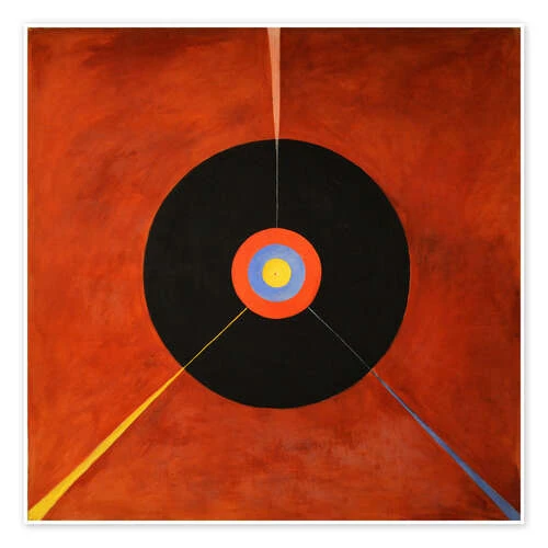 Svanen, Nr. 18 Hilma Af Klint Plakat 30 X 30 Cm Billedramme 3 Svanen, Nr. 18 Hilma Af Klint Plakat 30 X 30 Cm Billedramme