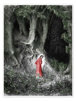Man In The Forest Gustave Doré Plakat 30 X 40 Cm Billedramme