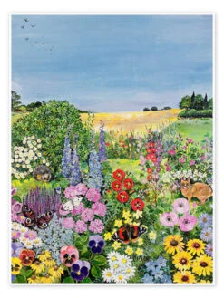 Sommer Fra "The Four Seasons" Hilary Jones Plakat 30 X 40 Cm Billedramme