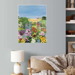 Sommer Fra "The Four Seasons" Hilary Jones Plakat 30 X 40 Cm Billedramme -POSTERLOUNGE Salg 586390 poster room country style l