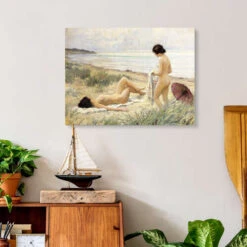 Sommer På Stranden Paul Fischer Galleritryk 30 X 20 Cm Billedramme 9 Sommer På Stranden Paul Fischer Galleritryk 30 X 20 Cm Billedramme -POSTERLOUNGE Salg 592135 gallery print room nautical l