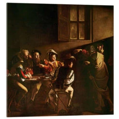 Matthæus' Kaldelse Michelangelo Merisi (Caravaggio) Akrylbillede 30 X 30 Cm Billedramme