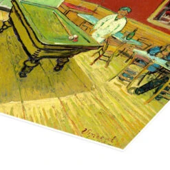 Natcaféen Vincent Van Gogh Plakat 40 X 30 Cm Billedramme -POSTERLOUNGE Salg 592385 poster empCorner l