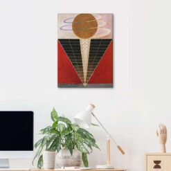 Nr. 2, Alterbillede Hilma Af Klint Lærredsbillede 20 X 30 Cm Billedramme -POSTERLOUNGE Salg 603864 canvas room office l