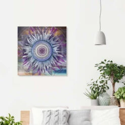 Crown Chakra Brenda Erickson Akrylbillede 30 X 30 Cm Billedramme -POSTERLOUNGE Salg 605144 acrylic glass room bedroom l