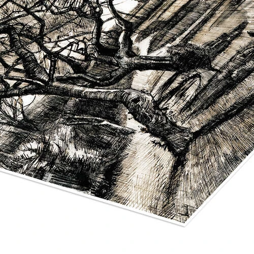 The Parsonage Garden At Nuenen In Winter Vincent Van Gogh Plakat 30 X 40 Cm Billedramme 5 The Parsonage Garden At Nuenen In Winter Vincent Van Gogh Plakat 30 X 40 Cm Billedramme - Billede 3