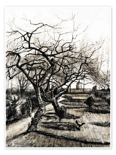 The Parsonage Garden At Nuenen In Winter Vincent Van Gogh Plakat 30 X 40 Cm Billedramme 3 The Parsonage Garden At Nuenen In Winter Vincent Van Gogh Plakat 30 X 40 Cm Billedramme