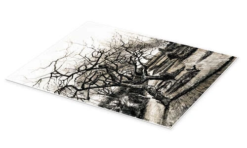 The Parsonage Garden At Nuenen In Winter Vincent Van Gogh Plakat 30 X 40 Cm Billedramme 4 The Parsonage Garden At Nuenen In Winter Vincent Van Gogh Plakat 30 X 40 Cm Billedramme - Billede 2