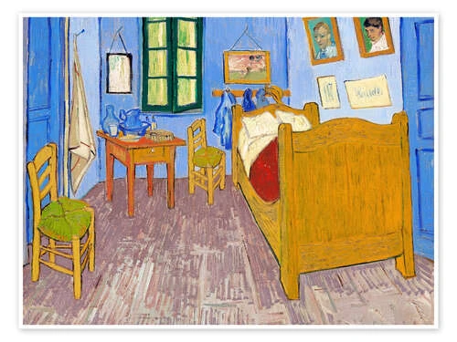 Soveværelset I Arles Vincent Van Gogh Plakat 40 X 30 Cm Billedramme 3 Soveværelset I Arles Vincent Van Gogh Plakat 40 X 30 Cm Billedramme